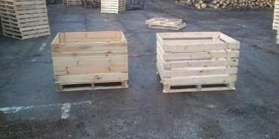 Hello. The sawmill producing pallets and boxes offers the