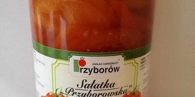 Продажу Прзиборовску салату од мојих рајчица, упаковану у тегле.