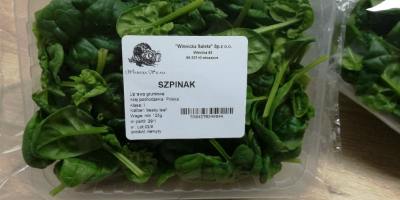 Ciao, ho in vendita spinaci freschi confezionati in piatti,