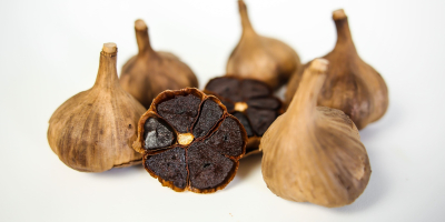 We sell retail and wholesale black garlic (fermented) from