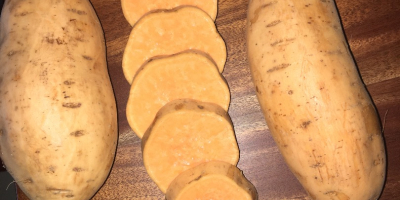 Мякоть сладкого картофеля и апельсина - американский тип