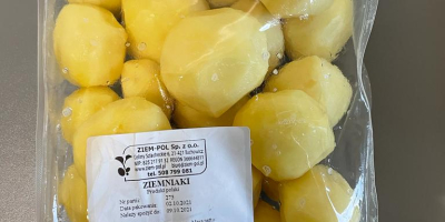 Peeled potatoes for sale (pallet quantities). Varieties: Excellency (light