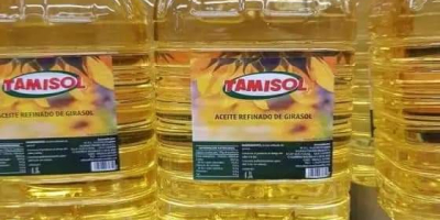 We have available in stock refined sunflower oil for