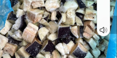 Frozen eggplant cubes 20x20 For sale, price negotiable