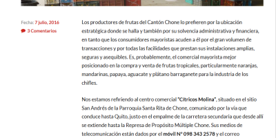 Cítricos Molina ist ein Unternehmen, das sich mit der