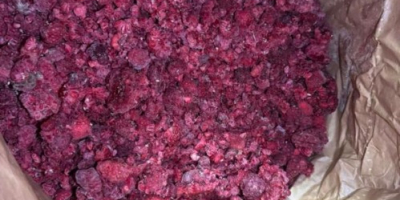 IQF crushed raspberries for jam or gris