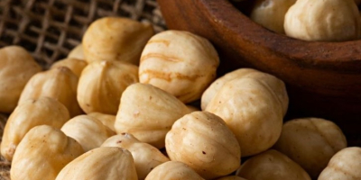 Nocciole turche di prima qualità, sbucciate e completamente debucciate.