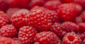 Количества малини на едро за продажба. Страна на произход: