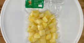 Patate lavorate, tagliate in diverse forme
