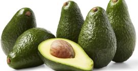 FRESH AVOCADO The avocado (Persea americana), a tree likely