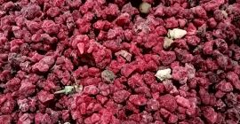 Malina mrożona tłoczenie, cena 4,2euro/kg, opakowanie worek 25kg.