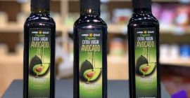 Bio-Avocadoöl extra vergine. Schachtel mit 8 Flaschen mit 250