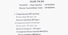 SC MARSAT SA cumpara boabe de rapita (grâu, orz,
