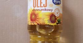 Van egy egész palettám, 810 liter napraforgóolaj 1 literes