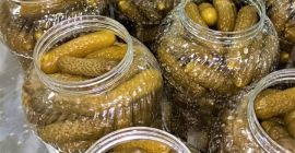 I sell cucumbers pickled in brine, whole or sliced,