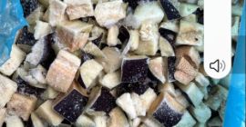 Frozen eggplant cubes 20x20 For sale, price negotiable