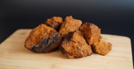 We offer high-quality dried chaga (birch mushroom) in bulk.