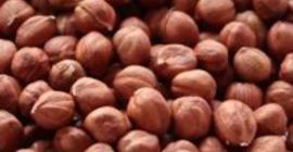 Hazelnuts, calibrated 11–13 mm, heavily roasted Price: PLN 52.29/kg,