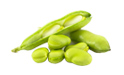 broad beans from an organic plantation, in pods or